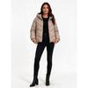 Women S Plus Size Hooded Thick Warm Fitted Puffer Coat
