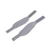 2Pcs Exercise Bike Pedal Strap Cycling Gym Indoor Adjustable Gray Heavy Duty