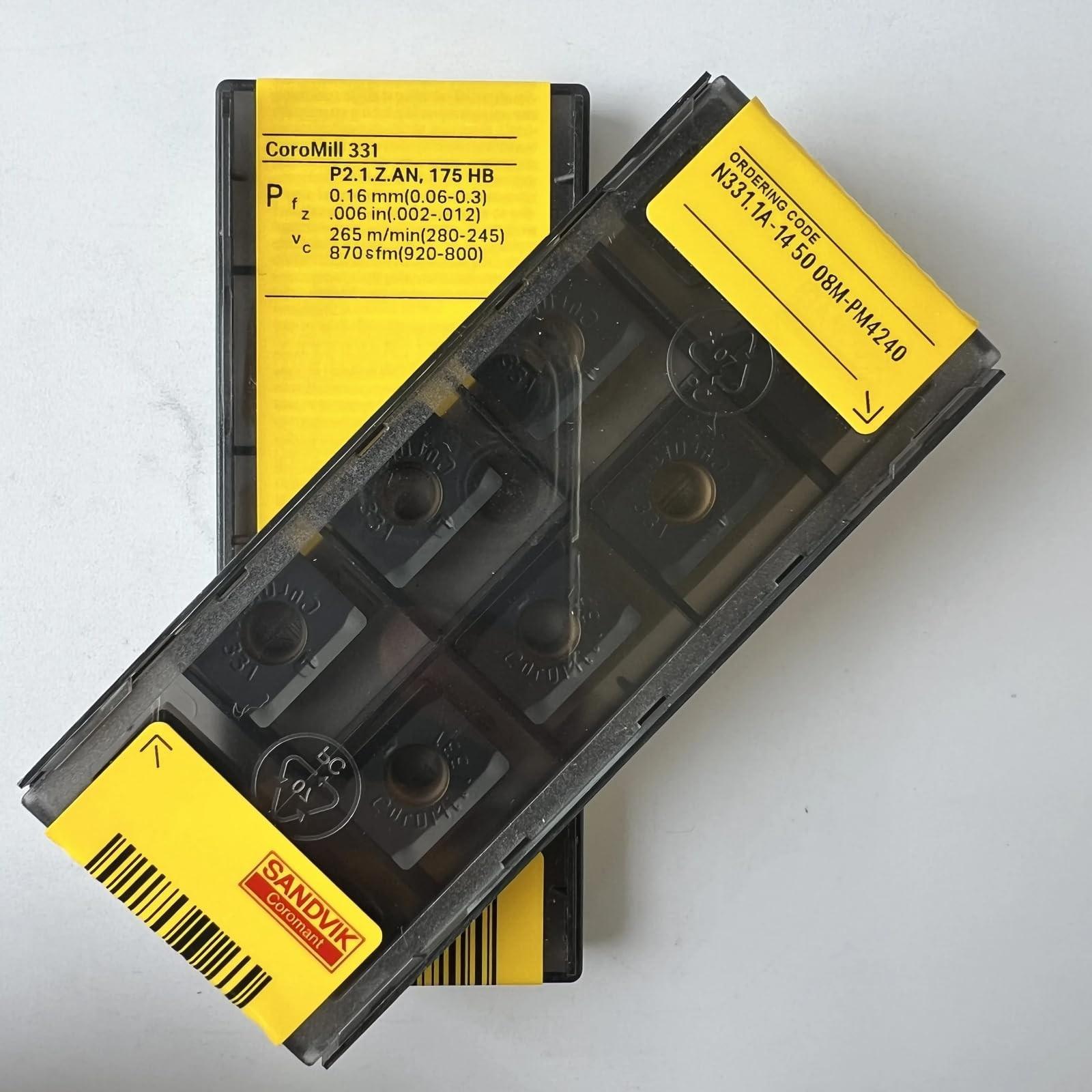 

Original Sandvik / N331.1A-145008M-PM 4240 / CNC lathe carbide blade 10 Pcs