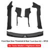 Door Sill Protector for 2024 Tesla Model 3 Highland Front Rear Door Entry Guard Scuff Plate Carpet Welcome Pedal Threshold Strip