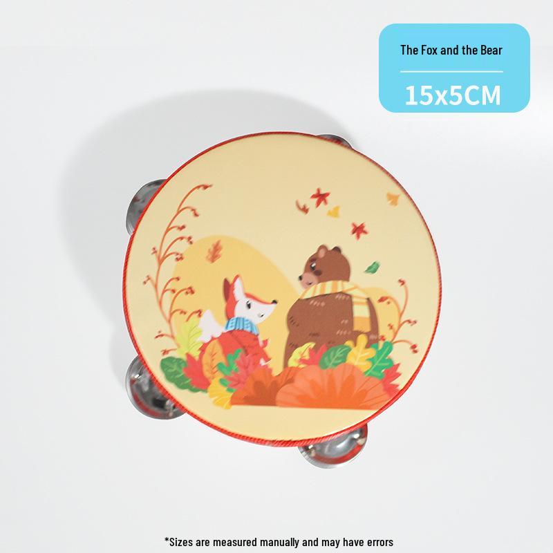 Wooden Tambourine for Early Childhood Music and Dance