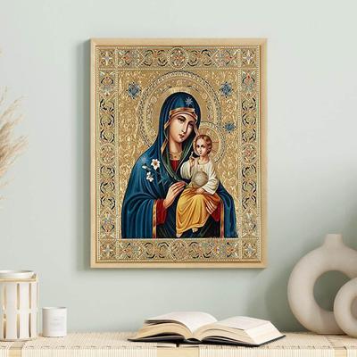 5D fai da te pittura diamante donna che tiene in braccio il bambino kit punto croce mosaico diamante ricamo rosa pieno rotondo quadrato trapano decorazione per la casa
