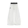 American Street Style Quick Dry Parachute Pants Embroidered Waist Relaxed Wide Leg Casual Trousers Teens