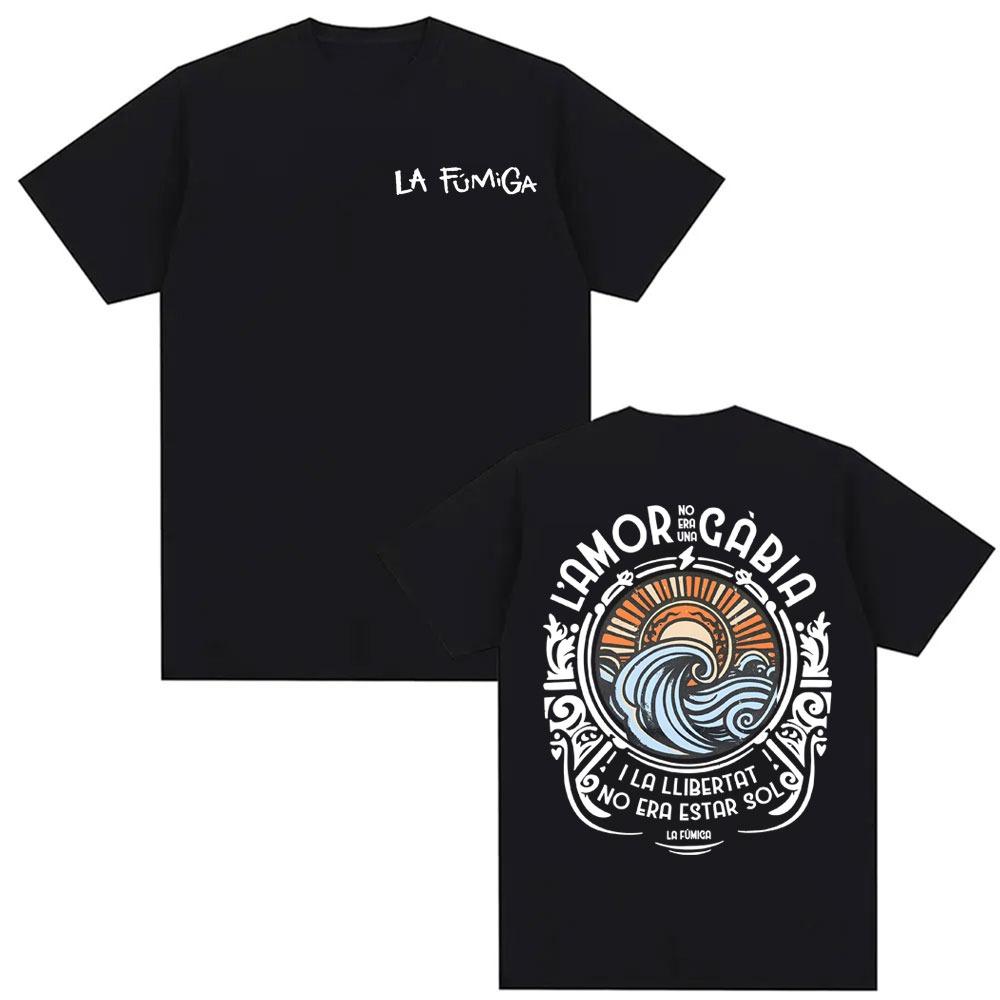 

Band La Fumiga Llibertat Album Merch T-shirts for Men Women Harajuku Gothic Summer T Shirt High Quality Comfort pure Cotton T... S разноцветный