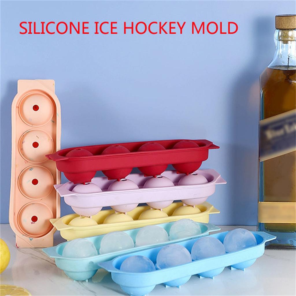 4 Ice Ball Molds Silicone Ice Tray Molds Whiskey Silicone Ice Making Molds
