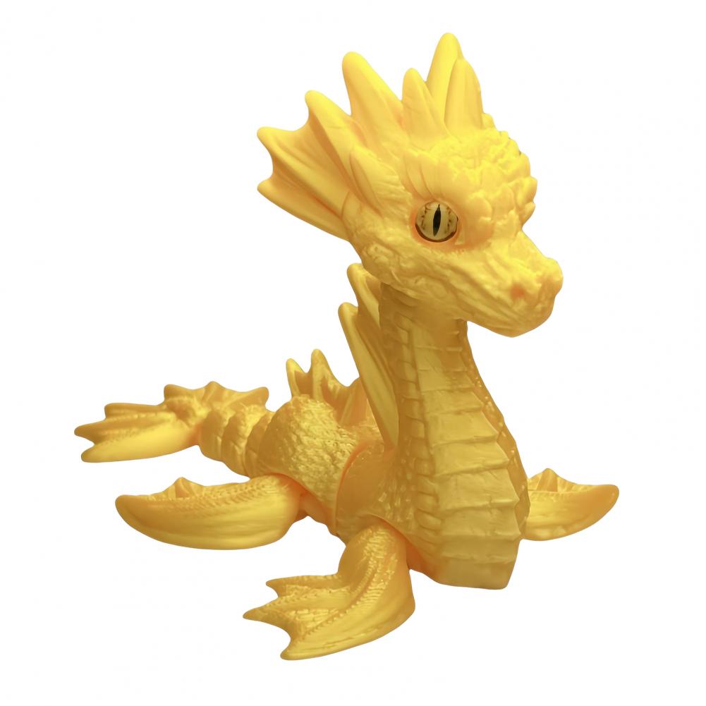 

3d Printed Dragon Ornament Articulated Sea Dragon Figurine with Movable Joints Mini 3d Printed Dragon Model Fidget Toy XXL
