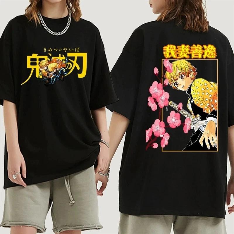 

Demon Slayer Zenitsu Anime Manga T-Shirt Tee Costumes Cotton Cotton 3XL