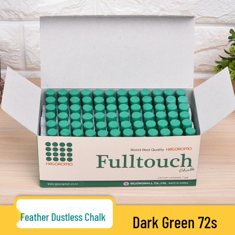 HAGOROMO Dust-Proof Colored Chalk for Kids and Teachers