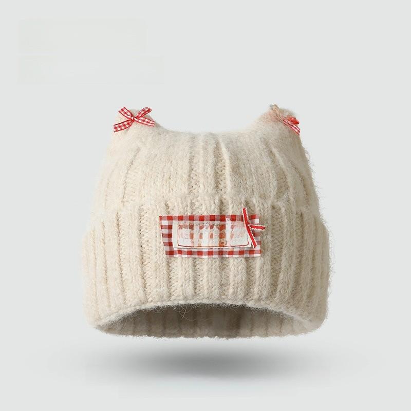 Knit Hat For Women Autumn Winter Acrylic Warm Windproof Cozy Sweater Style For Casual Outdoors