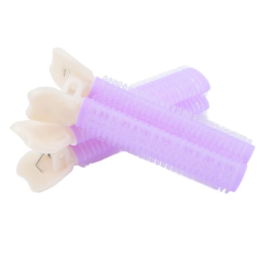 4pcs Women Hair Root Clip Fluffy Hair Volumizing Hair Styling Roller Clip for Daily Use Purple