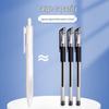 Smooth Quick-Dry 0.5mm Clickable Gel Pen – Black, ST Nib, Water-Based for Students