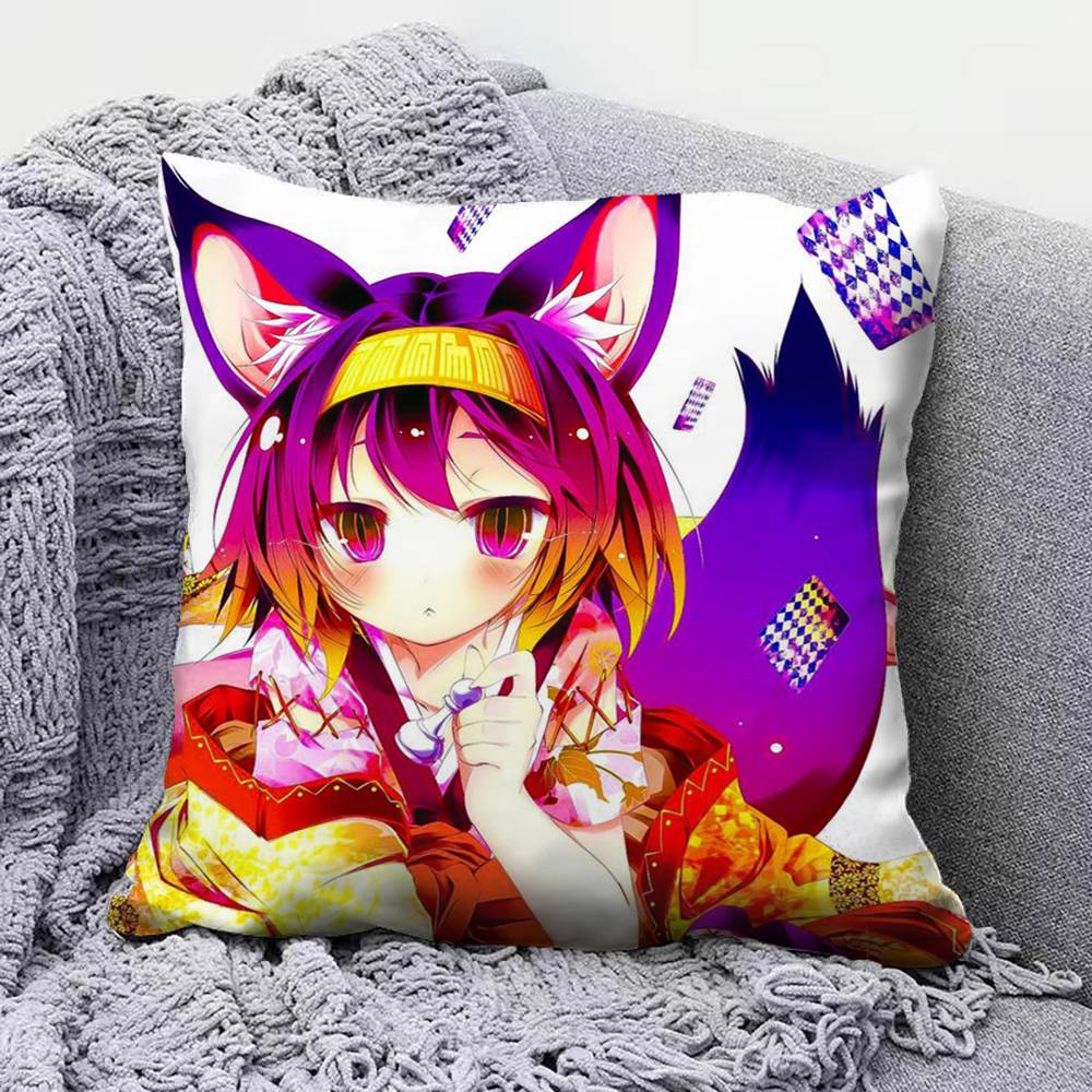 No Game No Life Zero Shiro Sora Pillow Covers, Home Sofa Cushion Covers And Aecorative Custom