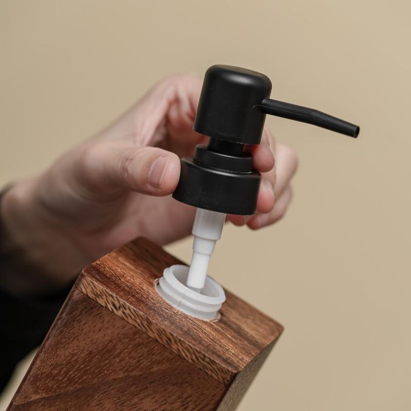 Luxury Wooden Soap Dispenser Hand Sanitizer & Lotion Bathroom Accessory - For Home & TravelSoap Bar Dispenser