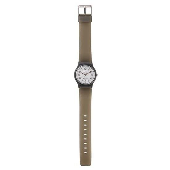 Citizen QQ Wristwatch Analog 10 ATM Water Resistant Urethane Belt V06A-518VK White Skeleton