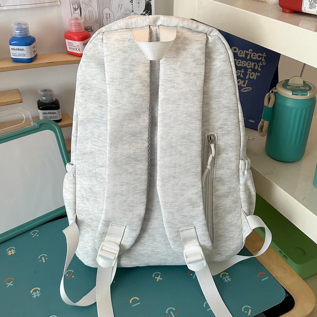 Schoolbag Junior high school student schoolbag female new cute large capacity embroidered student backpack simple versatile college backpack