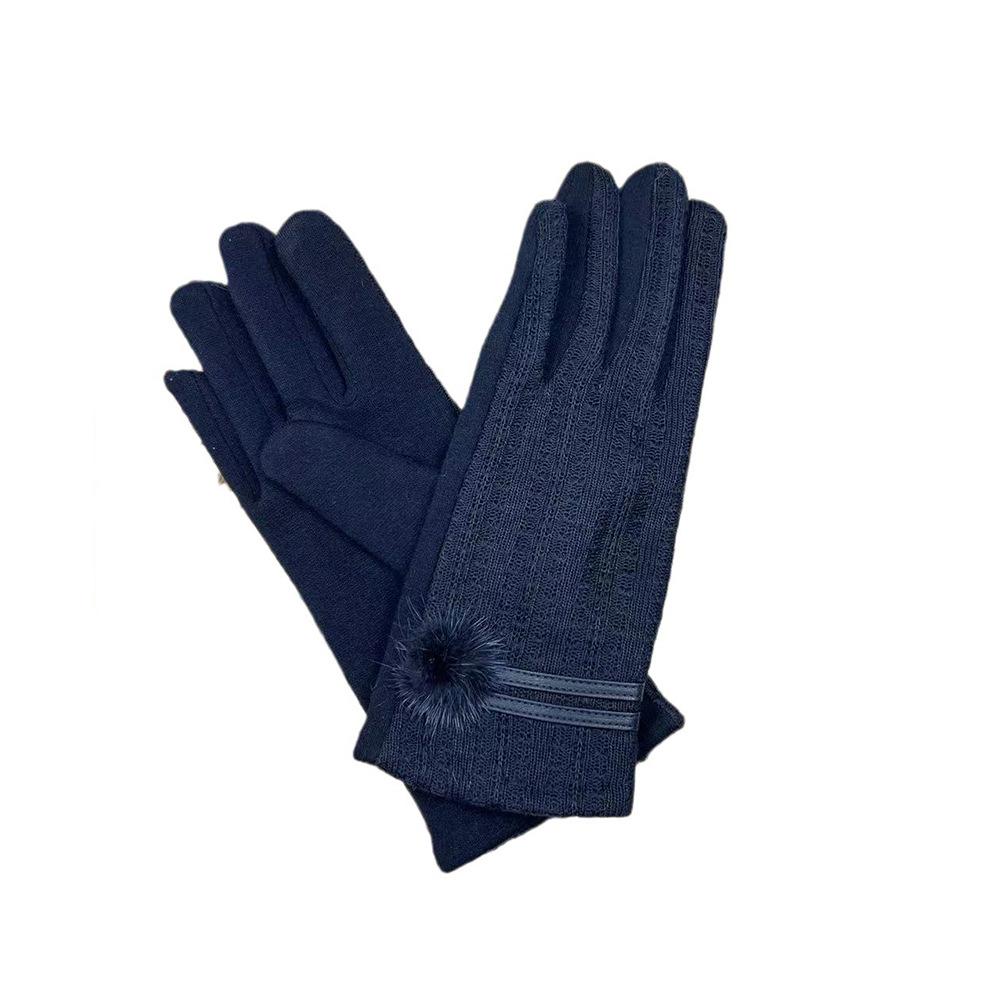 Touch Screen Gloves Women'S Fashion Fleece Thickened Warm Outdoor Student Windproof Knitted Riding Driving Gloves