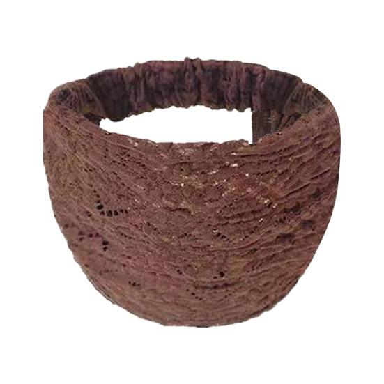 

Широкая повязка на голову, однотонный поглощающий пот головной убор, эластичная широкая повязка на голову, аксессуары для волос кофейный