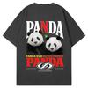 ZAZOMDE Street Fashion Unisex Oversized T Shirt Panda Graphic Design With Print Comfortable Loose Fit Cotton Tee For Unisex Unisex