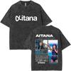 Washed Vintage Singer Aitana Graphic T-shirt CUARTO AZUL Print T-shirts  Women Fashion Pop Music T Shrit Streetwear Fans Gift