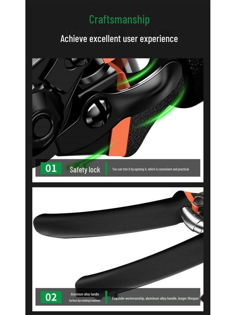 SK5 Heavy-Duty Stainless Steel Gardening Shears - Labor-Saving Pruning Tool for Branches, Free Shipping Included