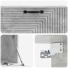Wall Mounted TV Cabinet Concrete Grey 98 x 31 x 30 cm