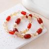 Natural Citrine Agate Bracelet Fashion Women Daily Jewelry Lucky Gift