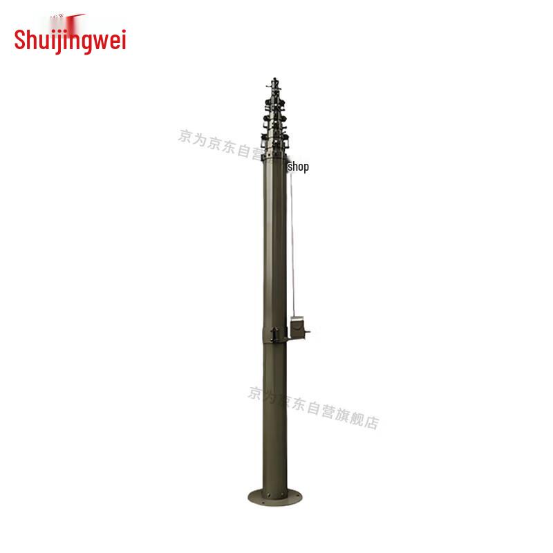 Field Deployment Mobile Lightning Rod with Manual Lifting Pole