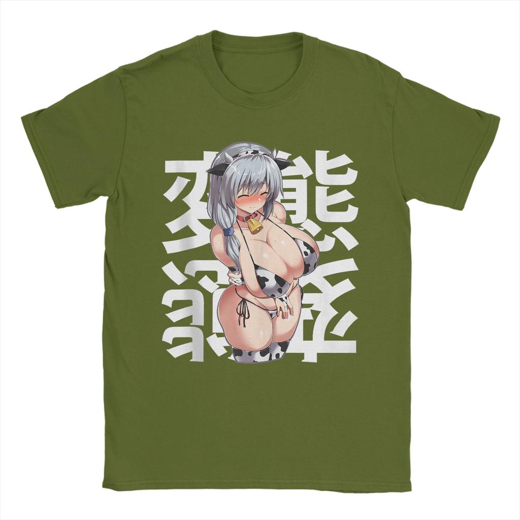 Men TShirts Anime Lewd Hudairy Hucow Hufarmers Mommy Waifu Otaku Fun 100 Cotton Tees Short Sleeve  T Shirts O Neck Tops 6XL