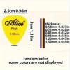 6pcs Boxed Alice Guitar Picks Plastic Colorful Guitar Paddles Thickness 0.58-1.50mm 6 Size for Bass Ukulele Music Equipment JXB