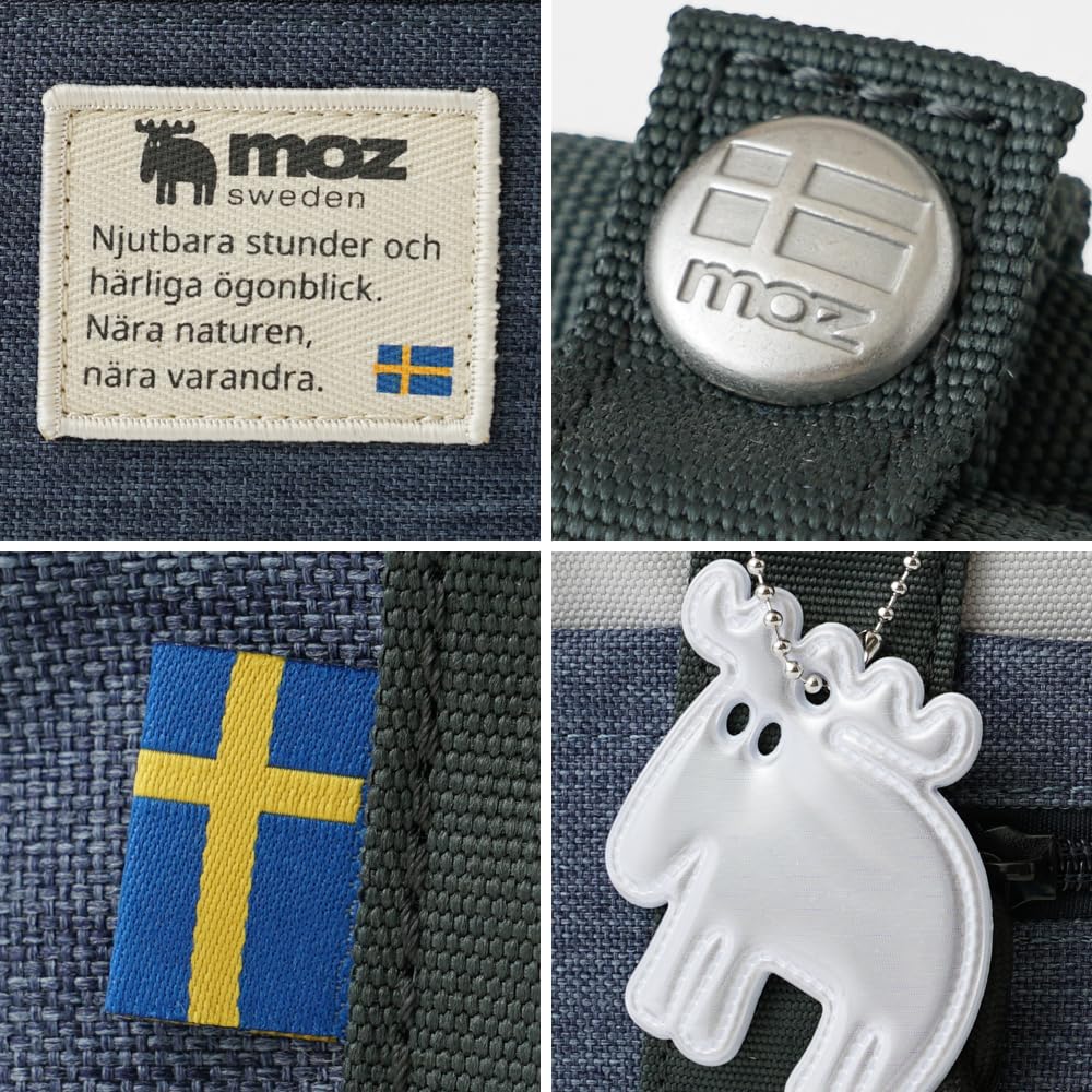 Bolsa de Ombro Feminina Oficial moz, Leve, Transversal, com Múltiplos Bolsos, Bolsa Tote de Ombro de 2 Vias, ZZEI-33