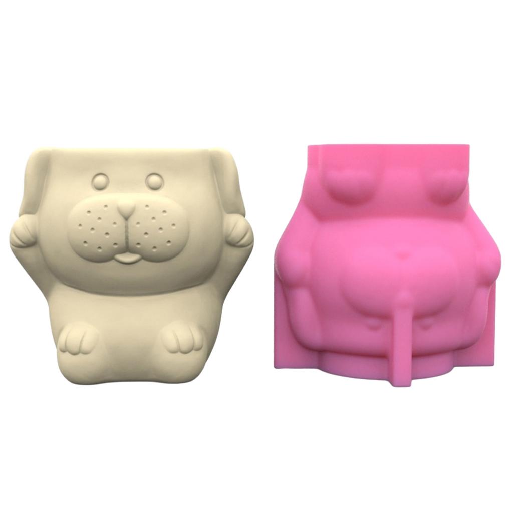 3D Plant Pot Mould Silicone Molds for Candle Making Reusable Candle Resin Epoxy Mould Casting Molds DIY Handmade Mould