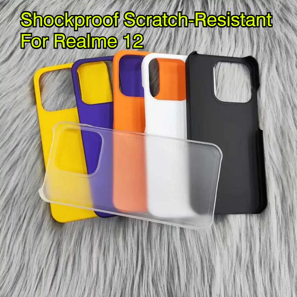 Cover Posteriore Colorata Sottile Protettiva Antiurto Resistente ai Graffi Per Realme 12, 12 pro, 12 pro+, Realme 13 5G, 13 pro, Realme 15T