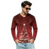 Men's Casual Loose Fit V-Neck Shirt for Daily Wear