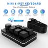Macro Keyboard Bluetooth USB Custom 6 Key 1 Knob Programming Mechanical Keyboard Hot Swap Custom Keypad RGB Mini Gaming Keyboard
