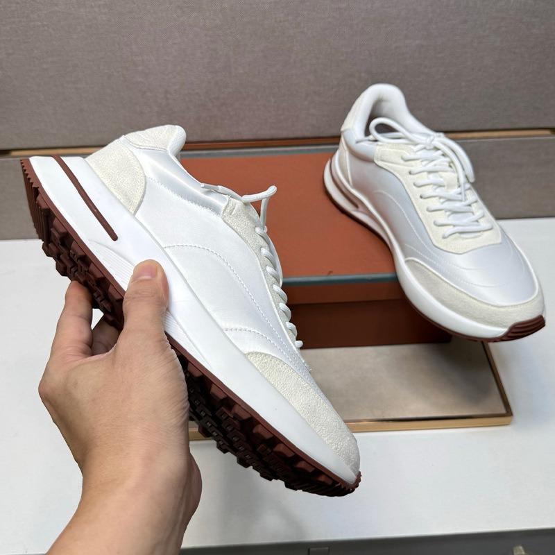 Men's waterproof casual sports shoes lace-up platform fashion trend comfortable versatile running shoes