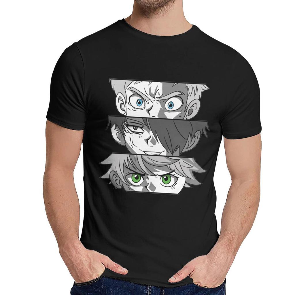 Für Mann T-Shirt Yakusoku No Neverland The Promised Neverland Weiches Sommer Rundhals Vintage T-Shirt