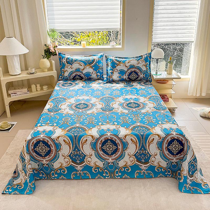 Double Person Cotton Bed Sheet for Summer - Skin-friendly, Student Dormitory Bedding