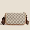 New Checkerboard Light Luxury Women's Shoulder Bag Fashion Niche Design Pillow Bag Texture Messenger Bag