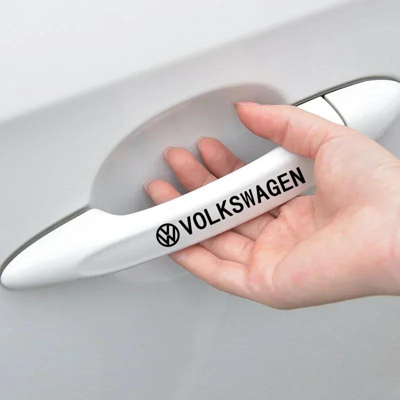 4 ks Samolepky na kľučky dverí auta Samolepky na pneumatiky Spätné zrkadlá Pre Volkswagen GTI R-Line Polo T5 Golf Passat Scirocco Beetle Tiguan
