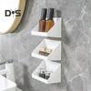 1/2/3Pcs Wall Mounted Storage Organizer Clear Storage Box Strong Load-bearing Easy To Install Bathroom Cabinet Shelves Organizer