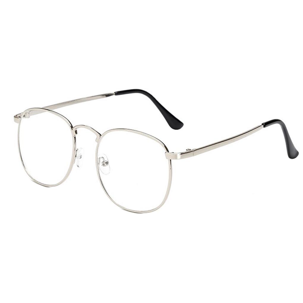 Fashion Men Women Eyeglass Frame Vintage Spectacles Clear Metal