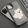 Handyhüllen für iPhone 11 13 15 Pro Max 12 14 Pro Max Hülle iPhone 16 15 Plus 13 Pro 12 Frosted Texture Painted Cartoon Flowers
