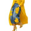Women's Jeans - High Waist Wide Leg Denim Pants Women Floral Print Casual Loose Fit Comfortable Bottoms Suitable for Every Occasion