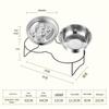 Non-Slip Stainless Steel Slow Feeder Bowl for Small to Medium Dogs and Cats