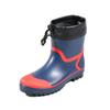 Rain work short with large [Kokos Nobuoka] HB-787 boots, boots, length, cover, sweat-absorbing lining, men's, red/navy,