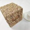Handmade Rattan Cube Tissue Box with Cover Tissue Holder Square Rattan Weaving Tissue Box  Office