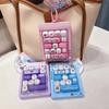 14-Key Fidget Keyboard Keychain Plastic Button Press Keychain New Keyboard Bag Charm  Couples Gift
