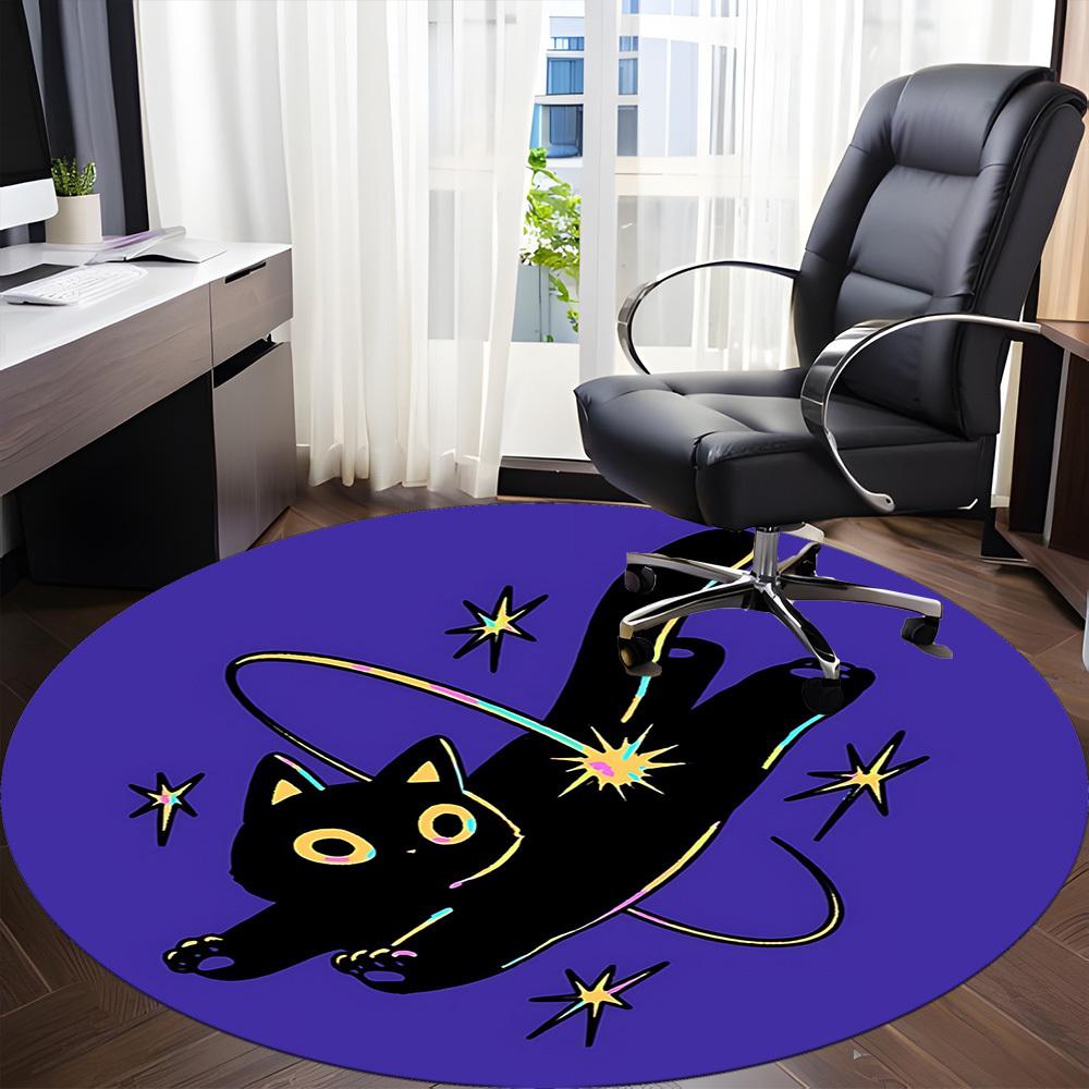 1pc Witchcraft Magic Office Round Area Rug, Under Office Chairs Bedroom Living Room Home Decor, Room Deco