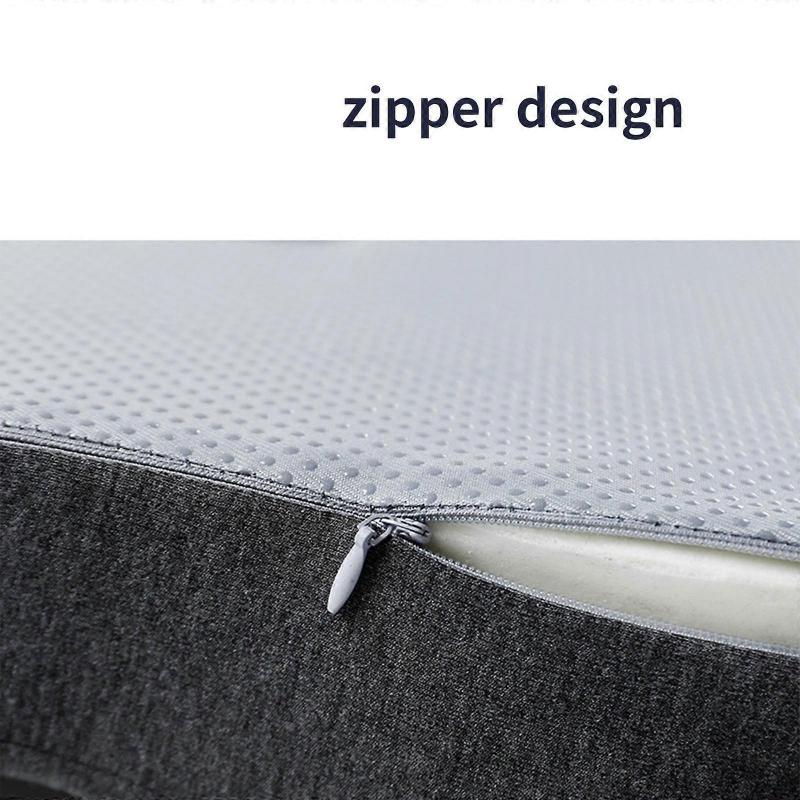 Ergonomic memory foam car seat cushion, suitable for office chairs and car seats, relieves back and tailbone discomfort, pink