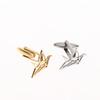Thousand Paper Cranes Cufflinks Stainless Steel Lucky Crane Sleeves Button For Mens Charm Shirt Birds Collar Cuff Jewelry